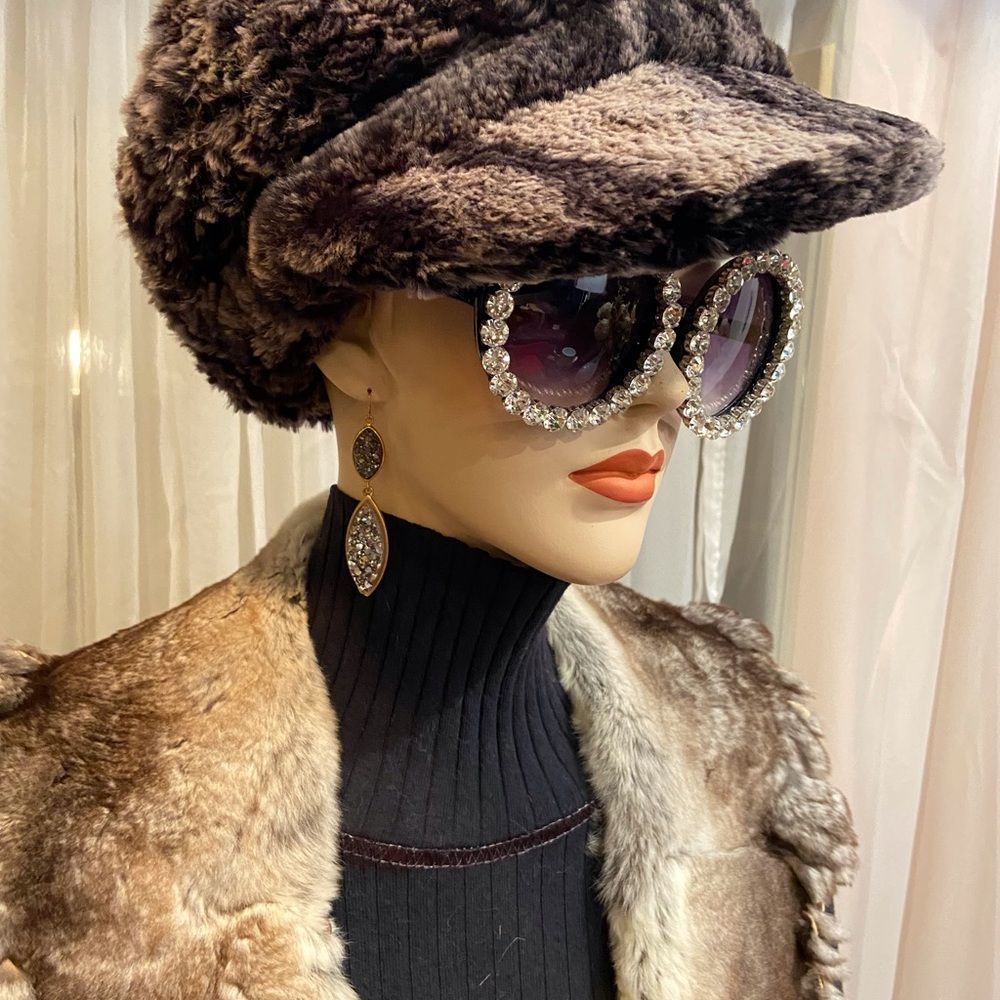 Rex Chinchilla on Knit Baseball Cap